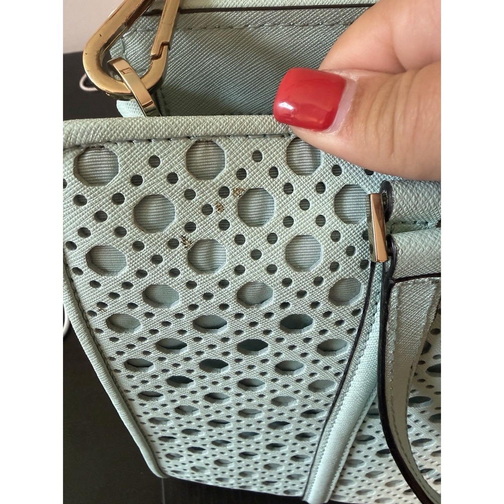 Kate Spade New Newbury Lane Leather Crossbody Purse Robin Egg Blue - Picture 3 of 16